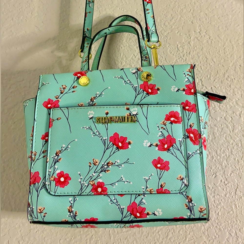 Steve Madden Mint Floral Crossbody